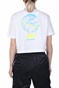 NIKE-Γυναικείο cropped top NIKE NSW TEE WORLDWIDE 2 CROP λευκό