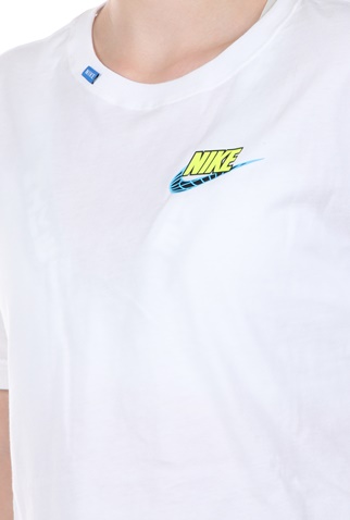 NIKE-Γυναικείο cropped top NIKE NSW TEE WORLDWIDE 2 CROP λευκό