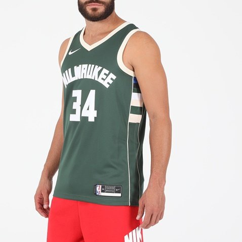 NIKE-Ανδρική αθλητική φανέλα NIKE ΝΒΑ MIL M NK SWGMN JSY ICON 20 πράσινη