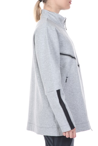 NIKE-Γυναικεία φούτερ ζακέτα NIKE NSW TCH FLC LONG FZ γκρι