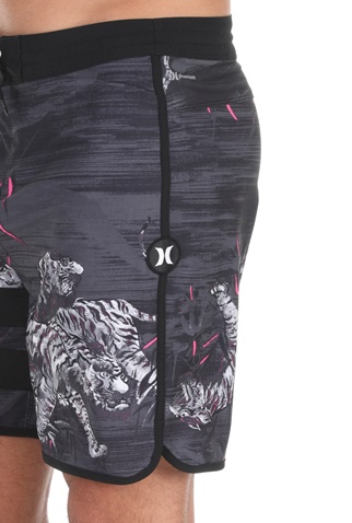 HURLEY-Ανδρικό μαγιό βερμούδα Hurley Phantom BLOCK PARTY TIGER μαύρο