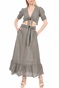 LA DOLLS-Γυναικείο crop top LA DOLLS BELLA χακί