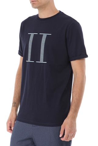 LES DEUX-Ανδρικό t-shirt LES DEUX Stripe Encore μπλε