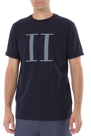 LES DEUX-Ανδρικό t-shirt LES DEUX Stripe Encore μπλε