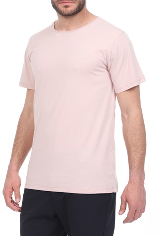 LES DEUX-Ανδρικό t-shirt LES DEUX Austin Loose Fit ροζ