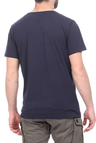 LES DEUX-Ανδρικό t-shirt LES DEUX Austin Loose Fit μπλε