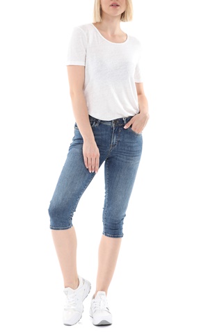 GARCIA JEANS-Γυναικείο jean capri παντελόνι GARCIA JEANS Rachelle μπλε