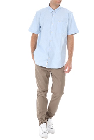GARCIA JEANS-Ανδρικό πουκάμισο GARCIA JEANS γαλάζιο λευκό