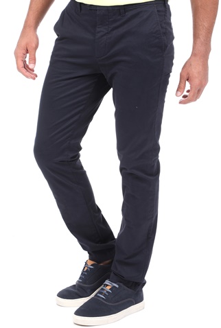 TED BAKER-Ανδρικό chino παντελόνι TED BAKER SINCERE SLIM FIT CORE PLAIN μπλε