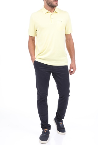 TED BAKER-Ανδρικό chino παντελόνι TED BAKER SINCERE SLIM FIT CORE PLAIN μπλε