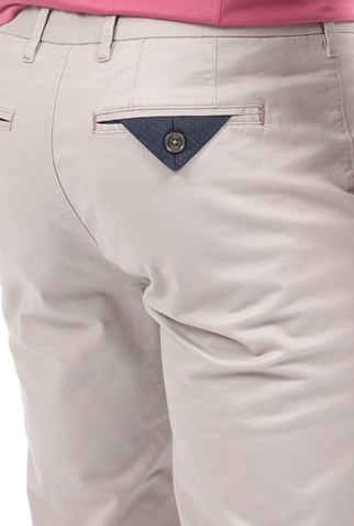 TED BAKER-Ανδρικό chino παντελόνι TED BAKER SINCERE SLIM FIT CORE PLAIN γκρι
