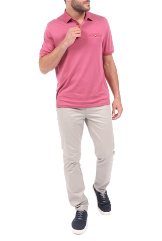 TED BAKER-Ανδρικό chino παντελόνι TED BAKER SINCERE SLIM FIT CORE PLAIN γκρι