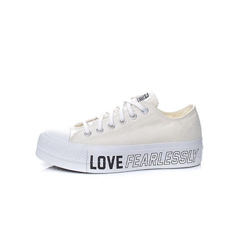 CONVERSE-Γυναικεία sneakers CONVERSE CHUCK TAYLOR ALL STAR LIFT εκρού