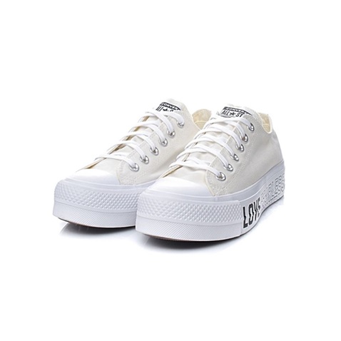 CONVERSE-Γυναικεία sneakers CONVERSE CHUCK TAYLOR ALL STAR LIFT εκρού