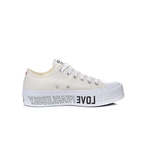 CONVERSE-Γυναικεία sneakers CONVERSE CHUCK TAYLOR ALL STAR LIFT εκρού