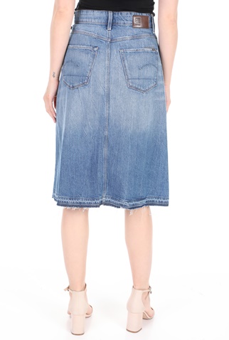 G-STAR RAW-Γυναικεία jean midi φούστα G-STAR RAW μπλε
