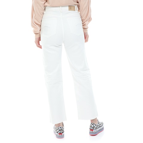 G-STAR RAW-Γυναικείο jean παντελόνι G-STAR RAW Tedie Ultra High Straight λευκό