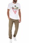 GUESS-Ανδρικό chino παντελόνι GUESS MYRON μπεζ