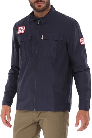 GUESS-Ανδρικό jacket GUESS SHACKET μπλε