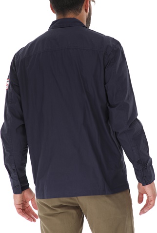 GUESS-Ανδρικό jacket GUESS SHACKET μπλε