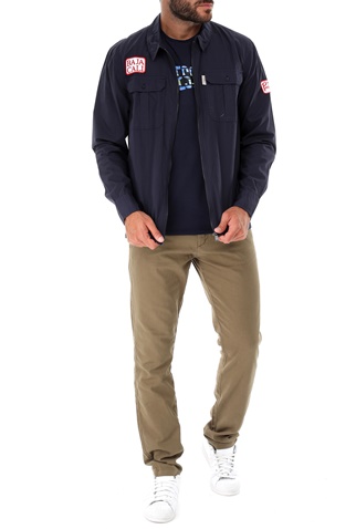 GUESS-Ανδρικό jacket GUESS SHACKET μπλε