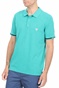 GUESS-Ανδρική polo μπλούζα GUESS GEOFF πράσινη