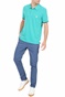 GUESS-Ανδρική polo μπλούζα GUESS GEOFF πράσινη