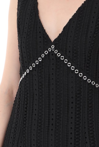 GUESS-Γυναικείο mini φόρεμα GUESS LEANDRA μαύρο