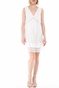 GUESS-Γυναικείο mini φόρεμα GUESS LEANDRA λευκό