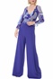 GUESS MARCIANO-Γυναικεία παντελόνα GUESS MARCIANO MIKA PALAZZO μπλε