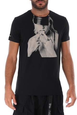 RELIGION-Ανδρικό t-shirt RELIGION KNUCKLE TEE μαύρο