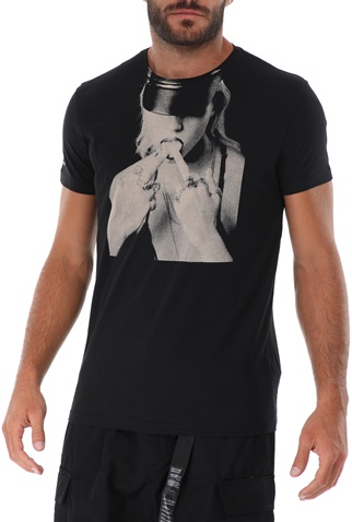 RELIGION-Ανδρικό t-shirt RELIGION KNUCKLE TEE μαύρο