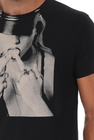 RELIGION-Ανδρικό t-shirt RELIGION KNUCKLE TEE μαύρο