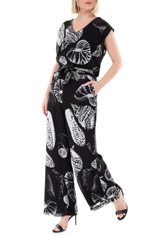 RELIGION-Γυναικεία ολόσωμη φόρμα RELIGION GLORY JUMPSUIT μαύρη λευκή