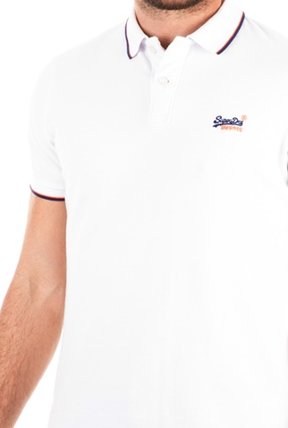 SUPERDRY-Ανδρική μπλούζα SUPERDRY POOLSIDE λευκή