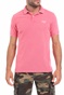 SUPERDRY-Ανδρική polo μπλούζα SUPERDRY D2 VINTAGE ροζ