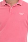 SUPERDRY-Ανδρική polo μπλούζα SUPERDRY D2 VINTAGE ροζ