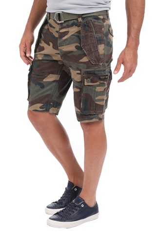 SUPERDRY-Ανδρική cargo βερμούδα SUPERDRY CORE CARGO HEAVY χακί