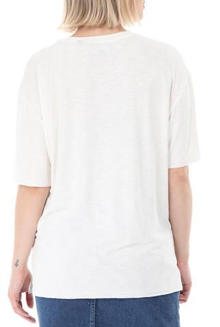 SUPERDRY-Γυναικείο t-shirt SUPERDRY D2 CANYON ESSENTIAL εκρού
