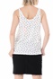 SUPERDRY-Γυναικείο top SUPERDRY D1 RO DOT AOP CLASSIC VEST λευκό μαύρο