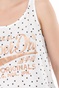 SUPERDRY-Γυναικείο top SUPERDRY D1 RO DOT AOP CLASSIC VEST λευκό μαύρο