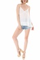 SUPERDRY-Γυναικείο τοπ SUPERDRY D2 SUMMER LACE CAMI λευκό