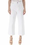 SUPERDRY-Γυναικείο jean cropped παντελόνι SUPERDRY D2 WIDE LEG CROP λευκό