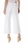 SUPERDRY-Γυναικείο jean cropped παντελόνι SUPERDRY D2 WIDE LEG CROP λευκό