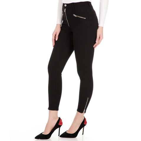 LEVI'S-Γυναικείο jean παντελόνι LEVI'S MOTO MH ANKLE T2 BLACK SHEEP μαύρο
