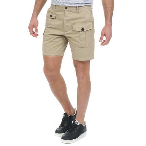 Dsquared2-Ανδρική cargo βερμούδα Dsquared2 μπεζ