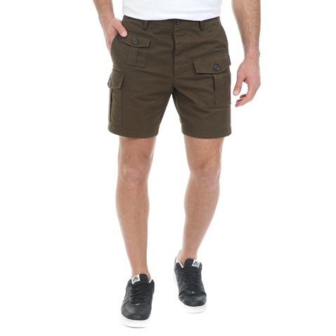Dsquared2-Ανδρική cargo βερμούδα Dsquared2 καφέ