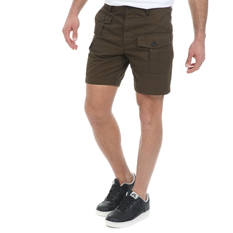 Dsquared2-Ανδρική cargo βερμούδα Dsquared2 καφέ