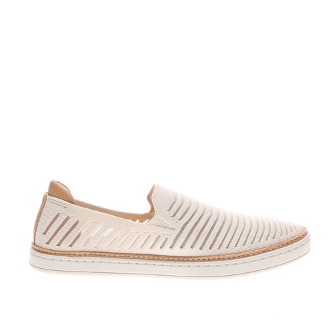 UGG-Γυναικεία slip on UGG Sammy Chevron λευκά