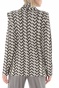 NENETTE-Γυναικείο σακάκι NENETTE LINUS GIACCA MAGLIA MICRO JACQUARD λευκό μαύρο